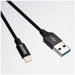 Дата кабель USB 2.0 AM to Lightning 1.0m black ColorWay (CW-CBUL004-BK) - мініатюра 3