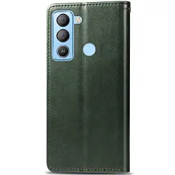 Шкіряний чохол-книжка GETMAN Gallant (PU) для TECNO Pop 5 LTE Зелений - мініатюра 2