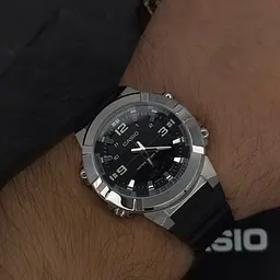 Чоловічий годинник Casio AMW-870-1A Сріблястий ( AT1141-0219 ) - мініатюра 2