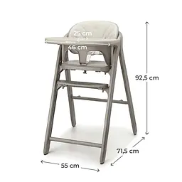 Стільчик для годування Kinderkraft Tino Beige (KHTINO00BEG0000) - мініатюра 9