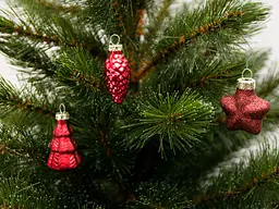 Набір ялинкових куль House of Seasons 4.5 см 14 шт бордовий (8720362102731) - мініатюра 3