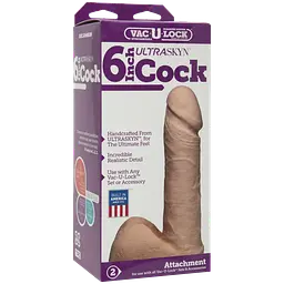 Фалоімітатор Doc Johnson Vac-U-Lock 6 Inch ULTRASKYN - мініатюра 2