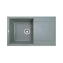 Кухонна мийка Adamant HORIZON сіра 780x495x230 мм, з крилом 78 см