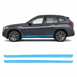 Антигравійна захисна бронеплівка за лекалами для BMW X3 G01 facelift 2021-2024 - нижня зона кузова та пороги