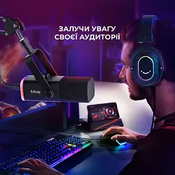 Мікрофон Fifine AmpliGame AM8T Black [172790] - мініатюра 11