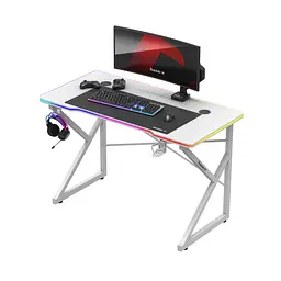 Комп'ютерний стіл HUZARO Hero 1.7 RGB White - мініатюра 7