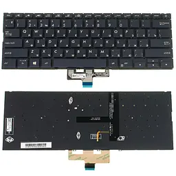 Клавіатура для ноутбука ASUS (UX433 series) rus чорний без фрейма підсвічування клавіш