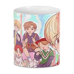 Кружка GeekLand БТС аніме BTS anime BTS 02.57 - мініатюра 2