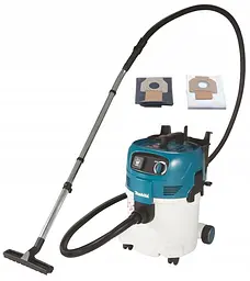 Пилосос промисловий Makita VC3012L (30 л, 25 кПа, 3.7 м³/хв, 1200 Вт)