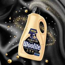 Засіб для прання рідкий Woolite для чорних та джинсових тканин з Кератином 3.6 л - мініатюра 2