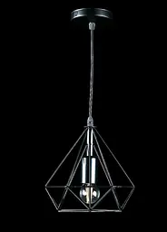 Люстра стельова Splendid Ray L01/1, E27, Чорний метал, регульована висота 25-95 см, сучасний стиль для дому