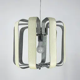 Люстра в корпусі із білої екошкіри Line.F S 1809/1 WT - мініатюра 3