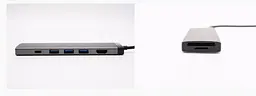 Адаптер (хаб) MiiiW Xiaomi 7-в-1 HDMI / Usb-C PD / 3xUsb-A 3.0 / TF / SD (MWCMA01) - мініатюра 6