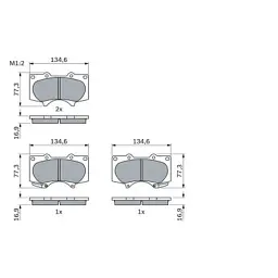 Гальмівні колодки Bosch 0 986 494 153 - миниатюра 3