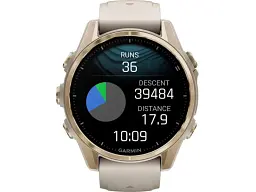 Спортивний годинник Garmin Fenix 8 43mm AMOLED Sapphire Soft Gold w. Fog Gray/Dark Sandstone S. Band (010-02903-10/11) - мініатюра 8