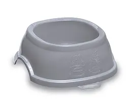 Stefanplast (Стефанпласт) Break 2 - Миска пластикова з протиковзним покриттям для собак і котів 0,6 л (сталевий-синій)
