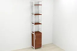 Етажерка 4/34 Ferrum-decor Серії Конект із тумбою 179x34x28 Білий ДСП Венге (FRD-105535) - мініатюра 4