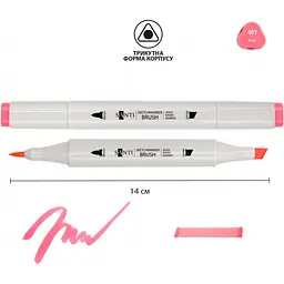 Маркер акварельный Santi sketch SM-07 розовый 6 шт. (390503) - миниатюра 2