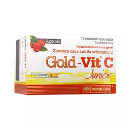 Вітаміни та мінерали Olimp Gold-Vit C Junior Raspberry 15 стіків
