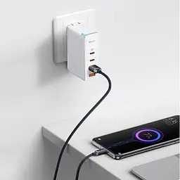 USB кабель Baseus Crystal Shine Series Fast Charging Data USB для Type-C 100W 2m чорний CAJY000501 - мініатюра 8