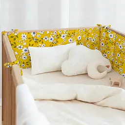 Бортики в дитяче ліжечко YELLOW FLOWERS COSAS (4822052071946) - мініатюра 2