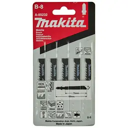 Набір полотен HСS для лобзика по дереву Makita A-85232 (5 шт)