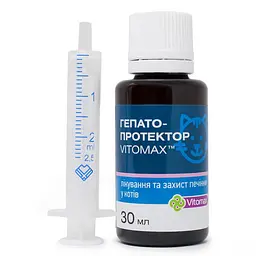 Гепатопротектор Vitomax для котів 30 мл/12 шт.уп - мініатюра 2