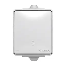 Перемикач Videx BINERA IP65 зовнішній 1кл прохідний (BINERA IP65 наружный 1кл проходной) - мініатюра 2