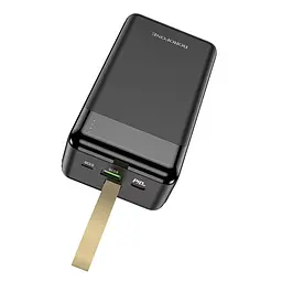 Універсальна мобільна батарея Power bank Borofone BJ19B PD20W+QC3.0 30000 mAh (Чорний) - мініатюра 2