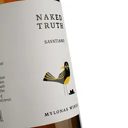 Вино Mylonas Naked Truth Savatiano PGI Attiki біле сухе 0.75 л - мініатюра 3