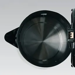 Електрочайник мережевий з шкалою рівня води Maestro MR-033-black об'єм 1.7 л електричний чайник дисковий для дому 2000 Вт з захистом від перегріву та автоматичним відключенням Чорний - мініатюра 4