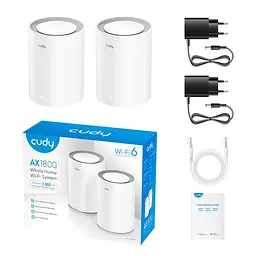Маршрутизатор WiFi Mesh-система WiFi 6 Cudy M1800 (2-Pack) 2 штуки дводіапазонні гігабітні AX1800 (73-00524) - мініатюра 5
