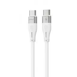 Кабель Proove Soft Silicone Type-C to Type-C 60W (1m) white