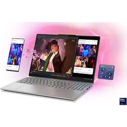 Ноутбук Lenovo Yoga Pro 9 16IAH10 Intel Core Ultra 7 255H до 5, 1 ГГц, 16 2, 8K, WQXGA+, OLED, 120 Гц, 32 ГБ LPDDR5x, 1 ТБ SSD, NVIDIA GeForce RTX 5070 8 ГБ GDDR7, Windows 11 Pro, Luna Grey - мініатюра 43