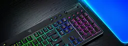 Razer Клавіатура механічна BlackWidow V4 Low-profile HyperSpeed, 104key, Green Switch, USB-A/WL/BT, EN, RGB, чорний - мініатюра 5