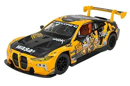 Іграшкова машинка гоночна BMW M4 GT3 1:24 Автопром світлозвукові ефекти металева 68296A(Y), кор. 26.5x13.5x1см - мініатюра 5