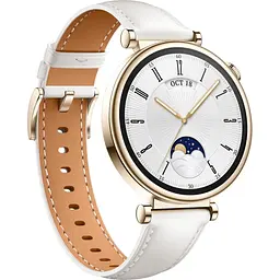 Smart Watch Huawei GT 4 41mm White (Leather Strap) UA - мініатюра 2