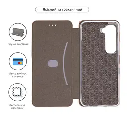 Чехол-книжка для Infinix Hot 60i 4G, G-Case, розовый, кожаный чехол-книга из экокожи (PU) и TPU, с магнитом, с подставкой и вместительным кардхолдером, противоударный, защита всего корпуса, ArmorStandart (ARM88016) - мініатюра 3