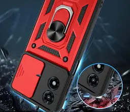 Панель BeCover Military для Motorola Moto G04/G04s Red (713065) - мініатюра 2