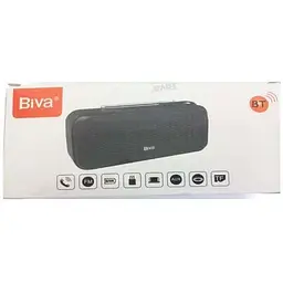 Бездротова акустична система Biva SP-03 Bluetooth+FM Radio Speaker Black - мініатюра 4