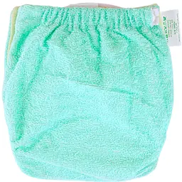 Підгузок трикотажний Еко Пупс Easy Size Classic 3 (5-9 кг), з вкладишем Abso Maxi, зелений, 1 шт. - мініатюра 3