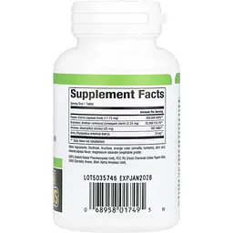 Ензими папайї та бромелаїну Natural Factors Papaya Enzymes 120 таблеток - мініатюра 2