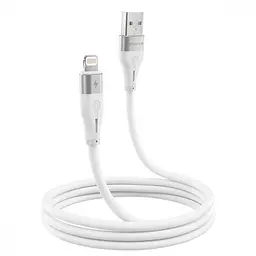 Кабель Proove Soft Silicone USB to Lightning 2.4A (1m) white - мініатюра 3
