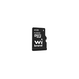 Карта пам'яті microSDHC Wibrand 4Gb class 4 - мініатюра 2