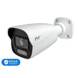 IP-відеокамера 4Mp TVT TD-9442C4-A(PE/AW3) White Full Color f=2.8mm з мікрофоном (77-00485)