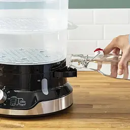 Пароварка Tefal Ultracompact 800 Вт чорна (VC204810) - мініатюра 6