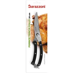 Ножиці кухонні Barazzoni Coltelli 24 см чорно-сріблясті (802170086) - мініатюра 3