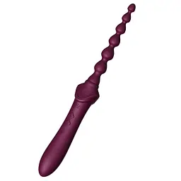 Мультифункціональний вібратор Zalo - Bess 2 Velvet Purple, 4 насадки, підігрів - мініатюра 6