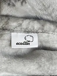 Плед Ecotton 220х240 см Well Soft новорічний сірий Сніжинка (24186) (24186) - мініатюра 4
