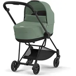 Коляска Cybex Mios 4.0 шасі Matt Black + люлька Leaf Green